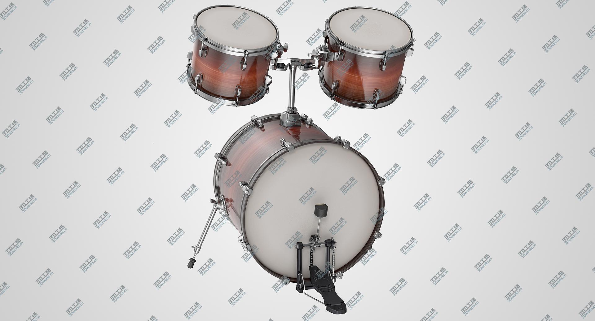 images/goods_img/202105072/Bass Drum with Mid n Small Top 3D model/1.jpg